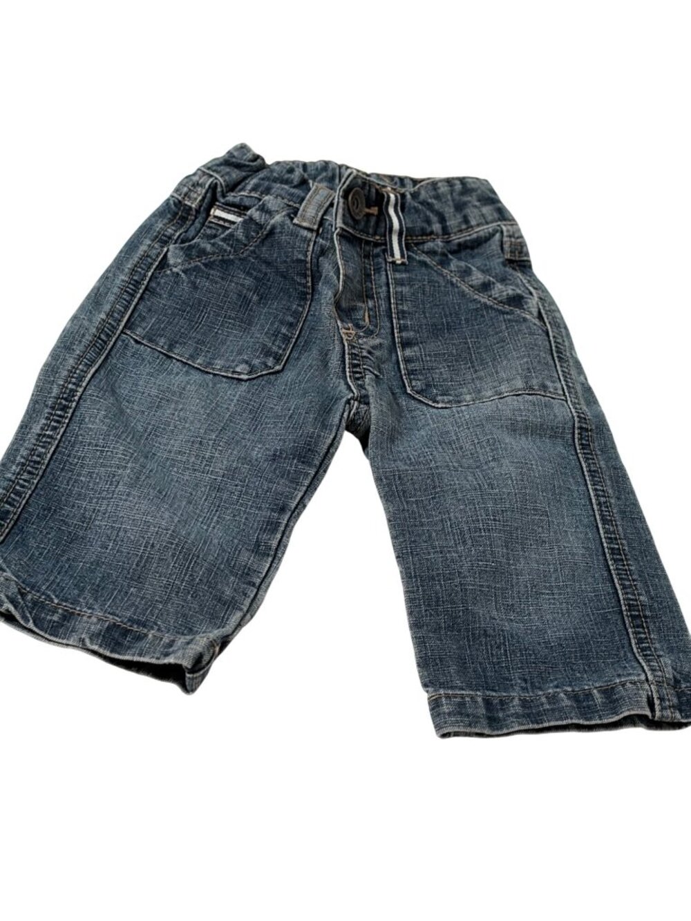 Vintage Pumpkin Patch Infant Baby 3 6 months Blue Jean Denim Adjustable Waist